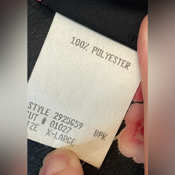 Vintage Floral Women's Wide Bell Sleeves Blouse in Black and Pink Size M - Picture 8 of 9